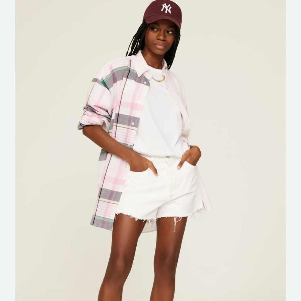 Citizens Of Humanity White Denim Marlow Shorts